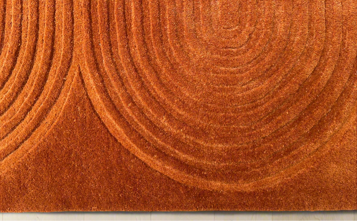 Viper New Design Modern Rug 100% Wool Gold Hand Tufted Rug