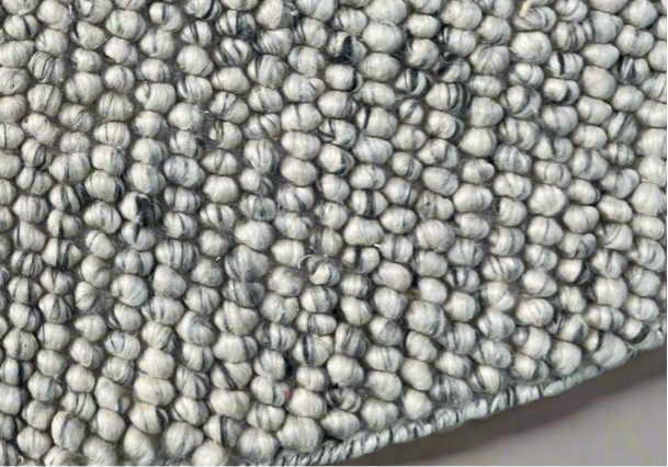 Pebbles Pure Oyster Wool Hand Woven Rug