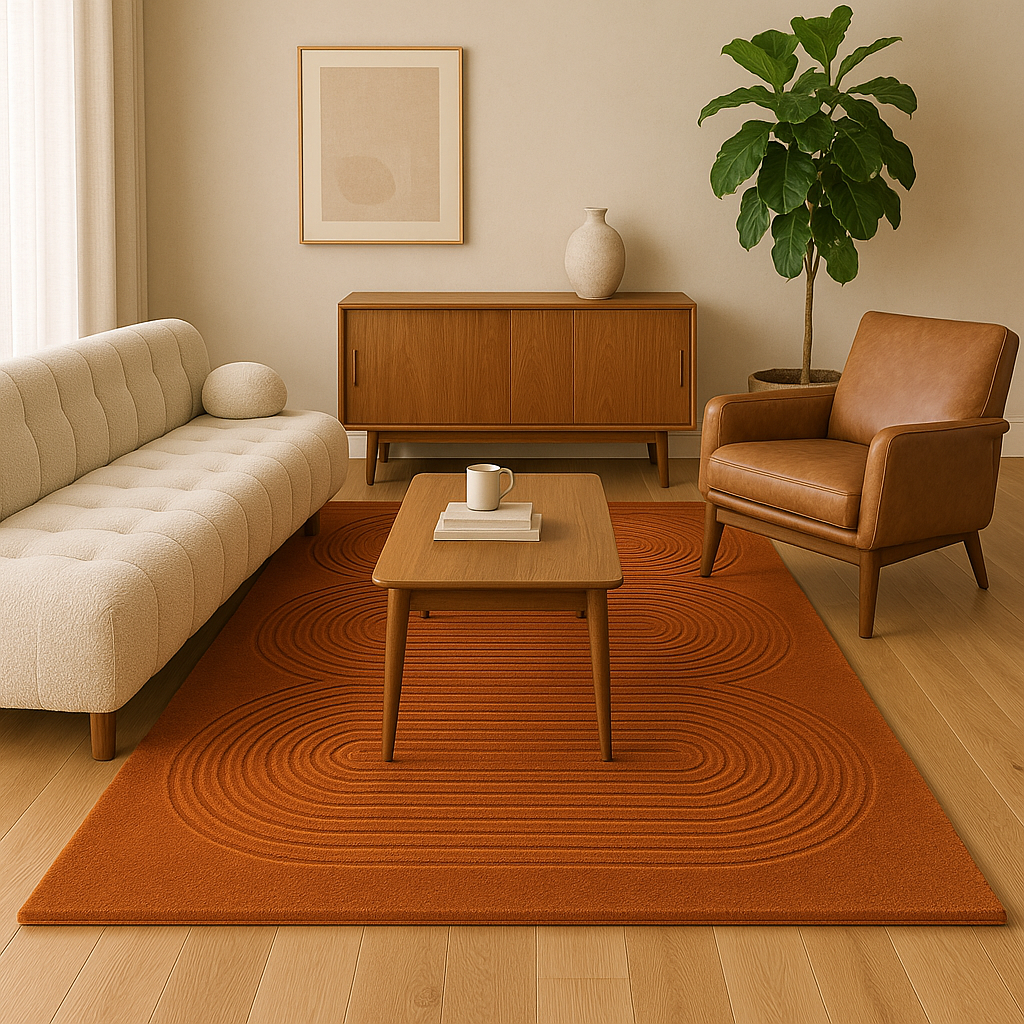 Viper New Design Modern Rug 100% Wool Gold Hand Tufted Rug
