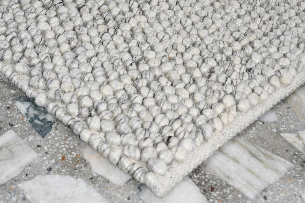 OVATION - OYSTER Hand Woven 80% Wool and 20% Cotton