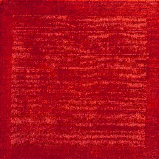 Crimson Bloom Red 100% New Zealand wool Rug