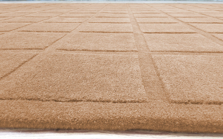 Forma Modern Rug 100% Wool Beige Color Hand Tufted Rug