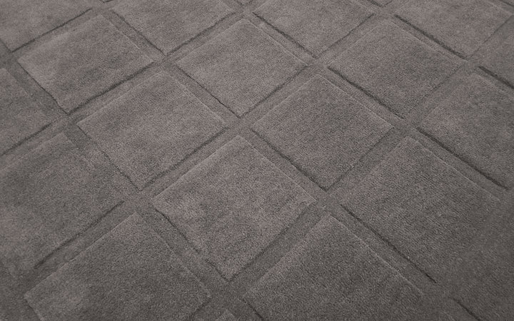 Forma Modern Rug 100% Wool Grey Color Hand Tufted Rug