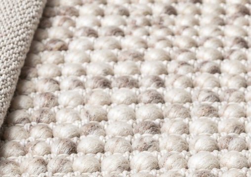 Skandi Knot Light Brown Color Chunky Wool rug