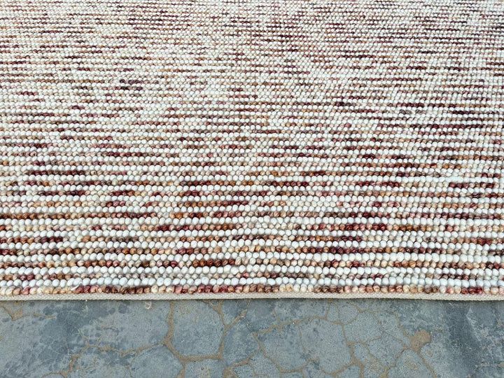 Pebbles Cherry Blush Hand Woven Wool Rug