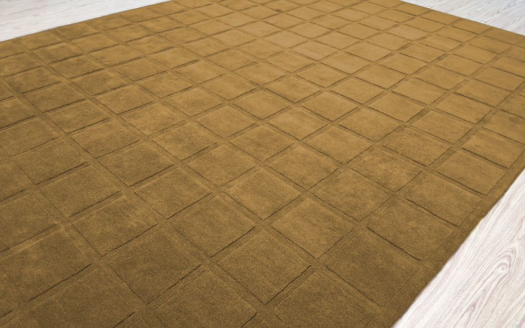 Forma Modern Rug 100% Wool Olive Taupe Hand Tufted Rug