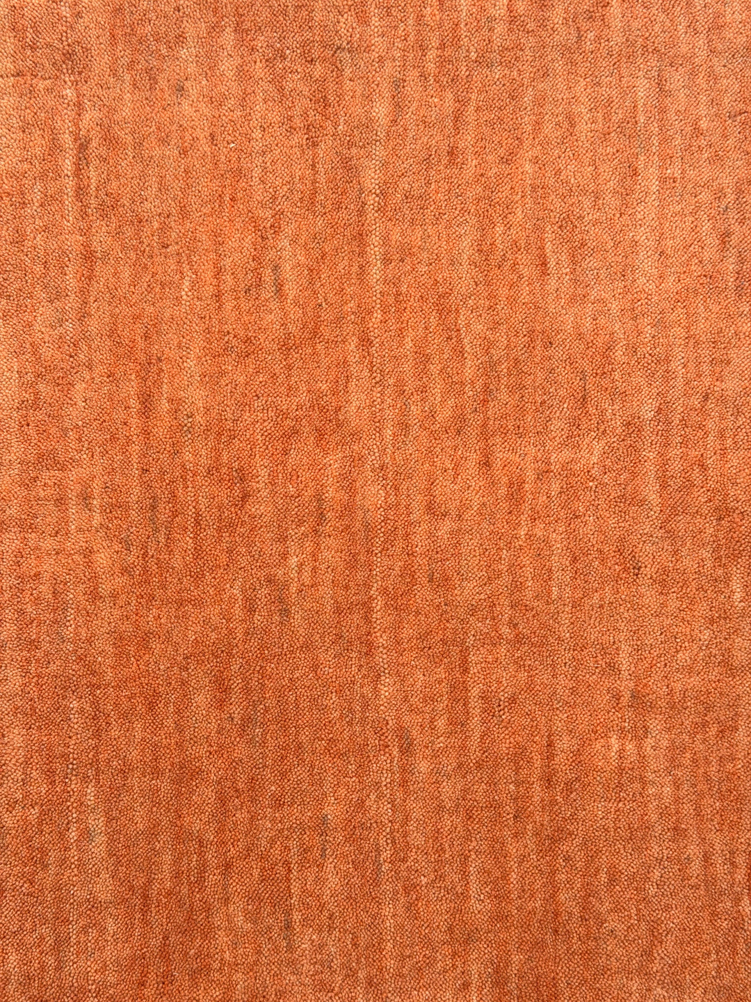 Dazzle Spiced Orange Color Handloom Knotted Rug 100% Pure Wool