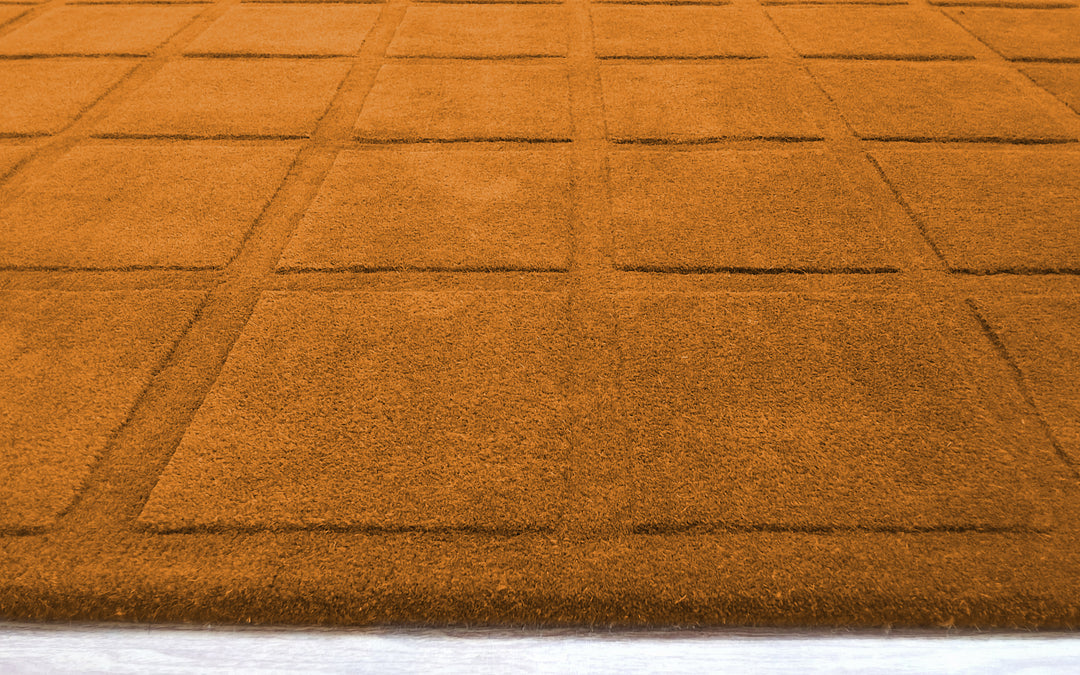 Forma Modern Rug 100% Wool Gold Color Hand Tufted Rug