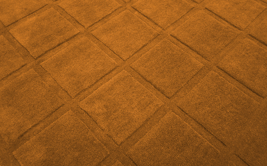 Forma Modern Rug 100% Wool Gold Color Hand Tufted Rug