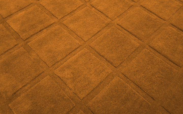 Forma Modern Rug 100% Wool Gold Color Hand Tufted Rug