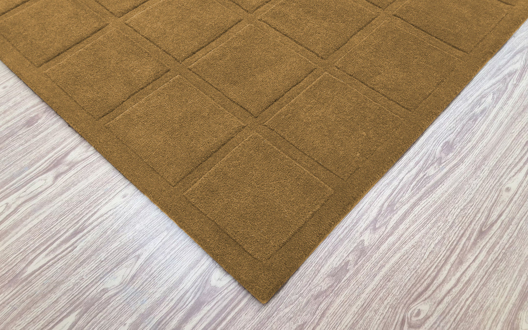 Forma Modern Rug 100% Wool Olive Taupe Hand Tufted Rug