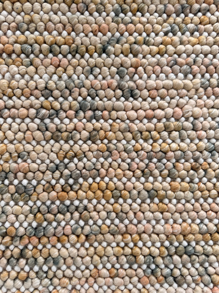 Pebbles Cherry Earth Mix Hand Woven Wool Rug