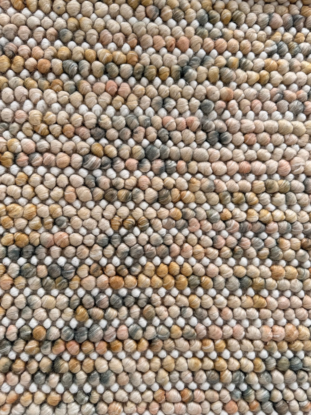 Pebbles Cherry Earth Mix Hand Woven Wool Rug