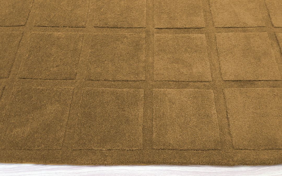 Forma Modern Rug 100% Wool Olive Taupe Hand Tufted Rug