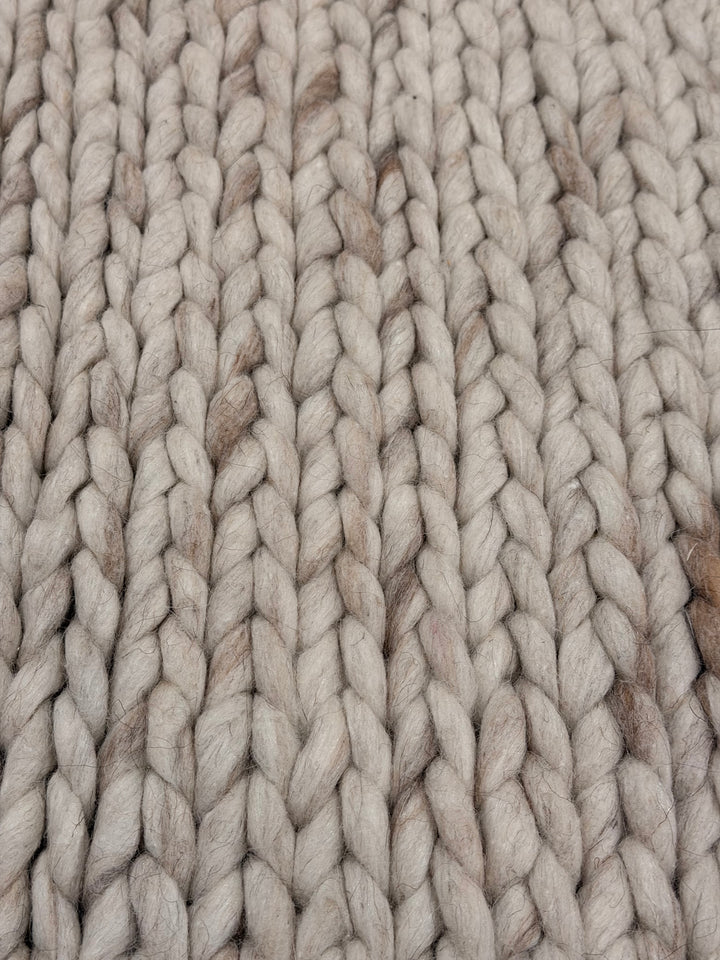 Chalk Braid Hand Woven Wool Rug