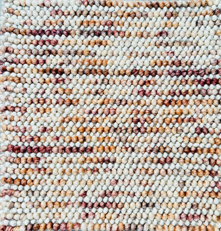 Pebbles Blush Hand Woven Wool Rug