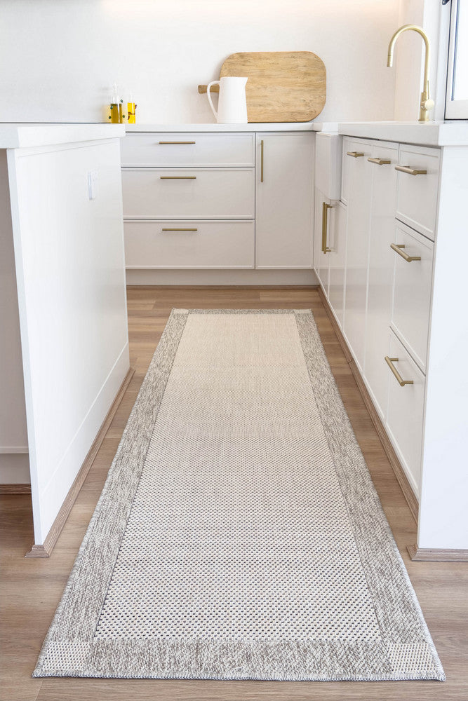 Outdoor Cream Grey Rug