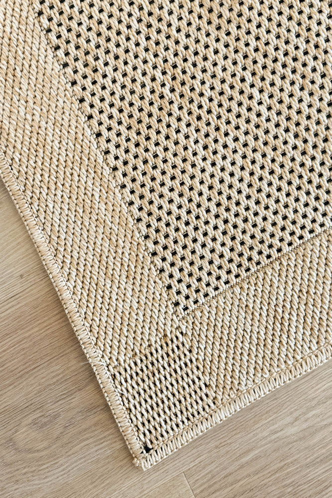 Outdoor Sand Black Rug