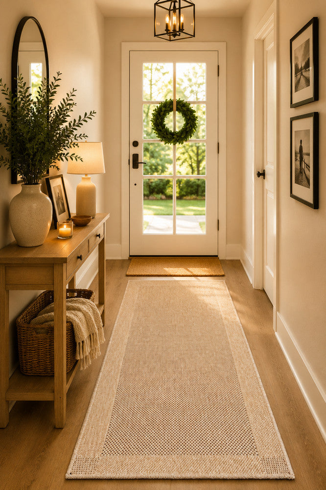 Outdoor Sand Black Rug
