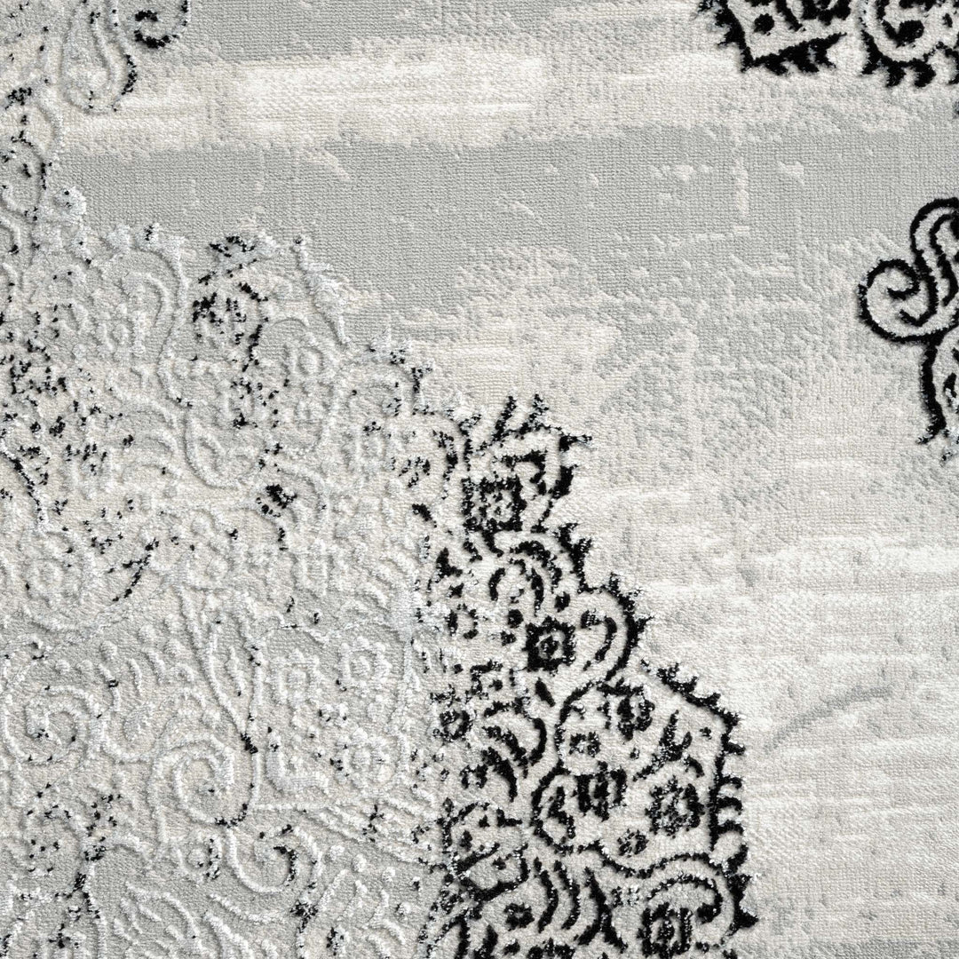 Harmony 4003 Black Hallway Runner
