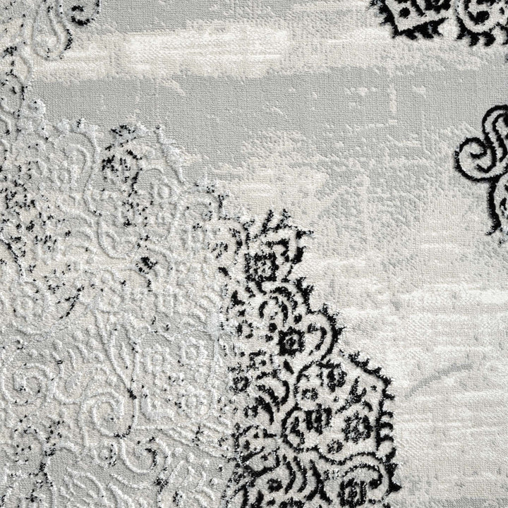 Harmony 4003 Black Hallway Runner