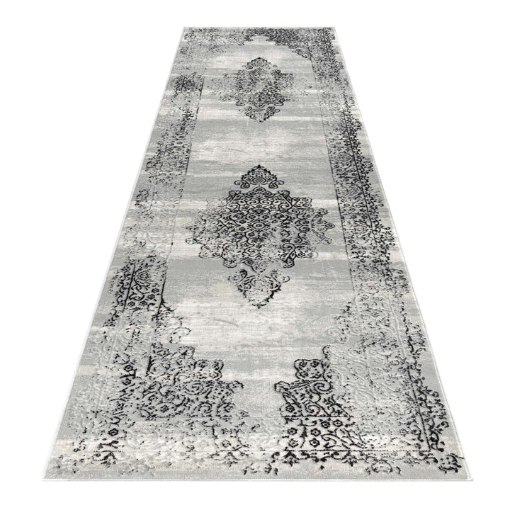 Harmony 4003 Black Hallway Runner