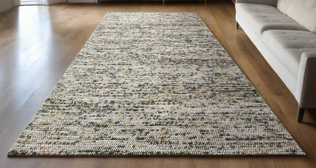 Pebbles Sienna Cloud Hand Woven Wool Rug