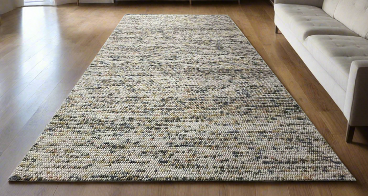 Pebbles Sienna Cloud Hand Woven Wool Rug