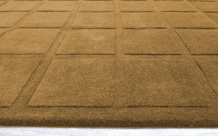 Forma Modern Rug 100% Wool Olive Taupe Hand Tufted Rug