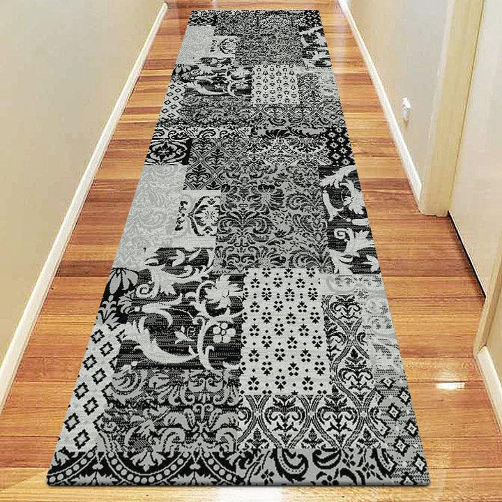 Hudson 583 Black Hallway Runner