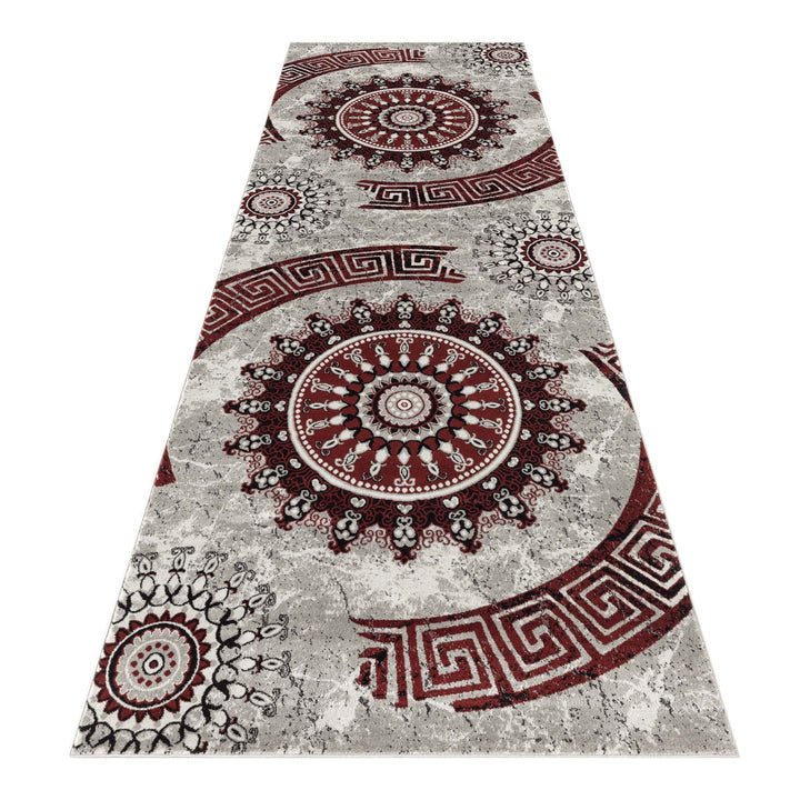 Hudson 6447 Red Hallway Runner
