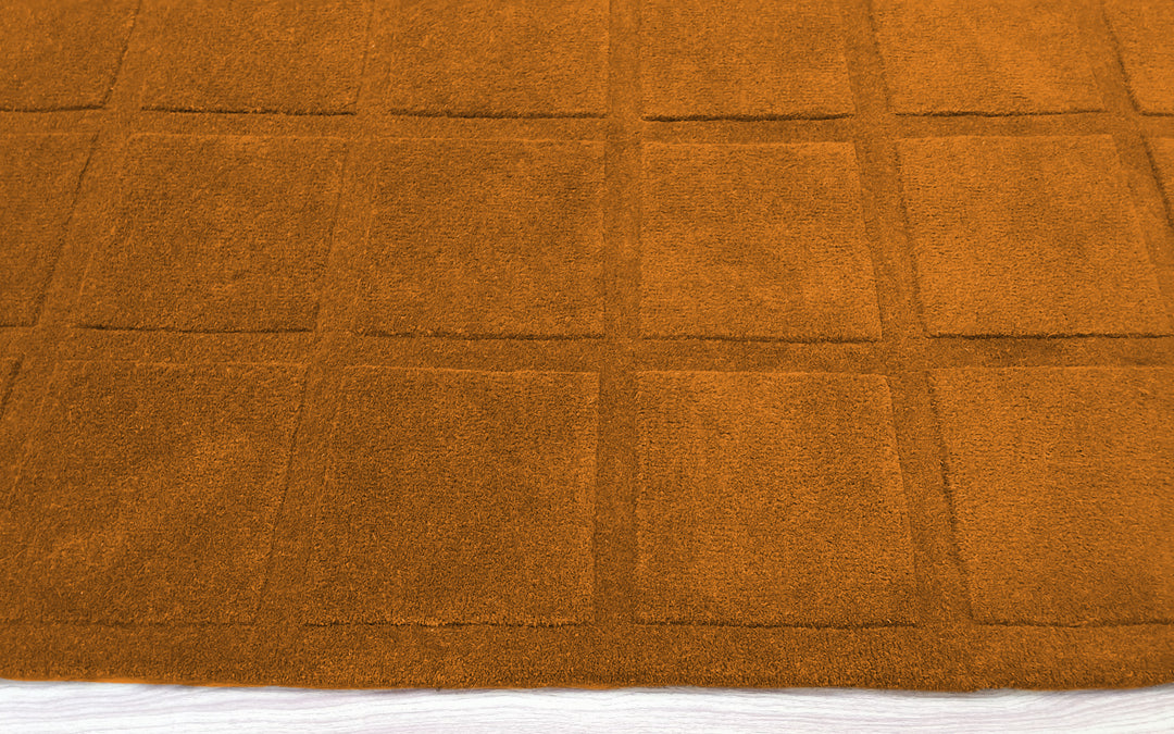 Forma Modern Rug 100% Wool Gold Color Hand Tufted Rug