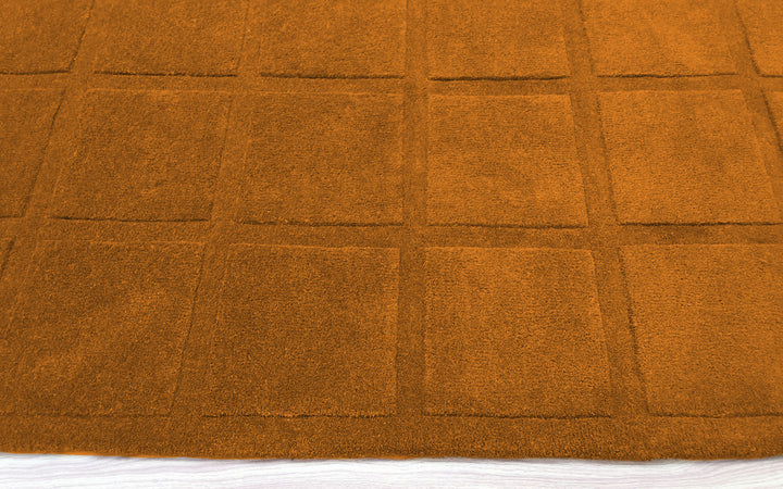 Forma Modern Rug 100% Wool Gold Color Hand Tufted Rug