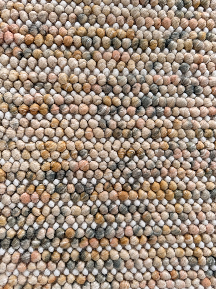 Pebbles Cherry Earth Mix Hand Woven Wool Rug