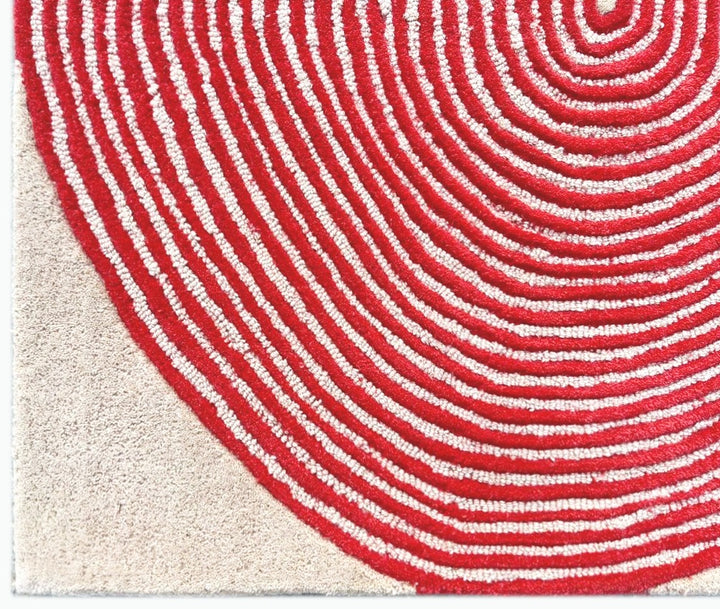 ARIA Viper Modern Rug 100% Wool Watermelon Hand Tufted Rug