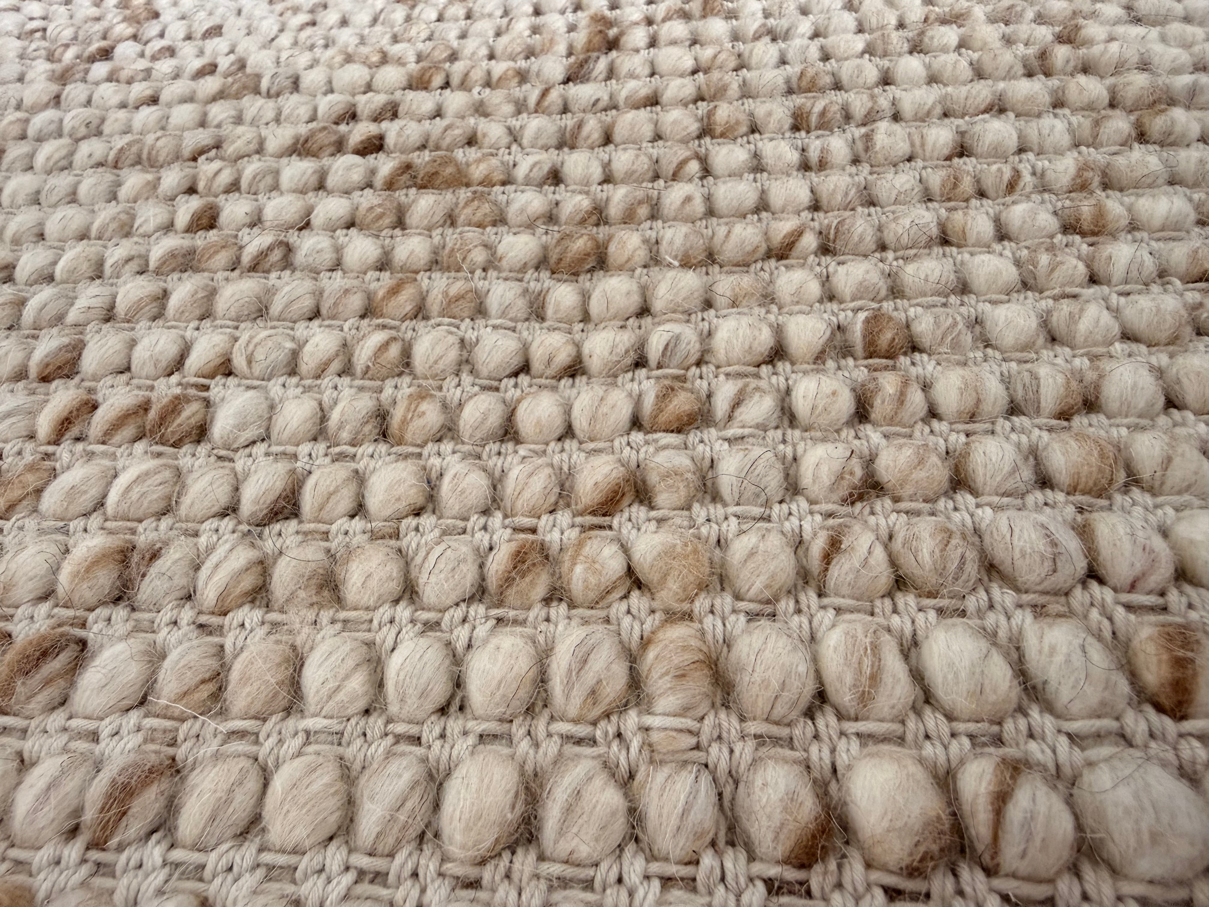 Large Knot Wool Rug Skandi Knot Chalk Wool rug – Luxurious Rugs