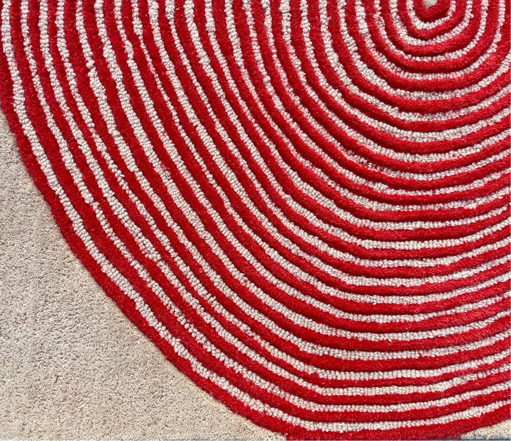ARIA Viper Modern Rug 100% Wool Watermelon Hand Tufted Rug