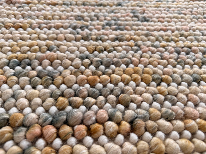 Pebbles Cherry Earth Mix Hand Woven Wool Rug