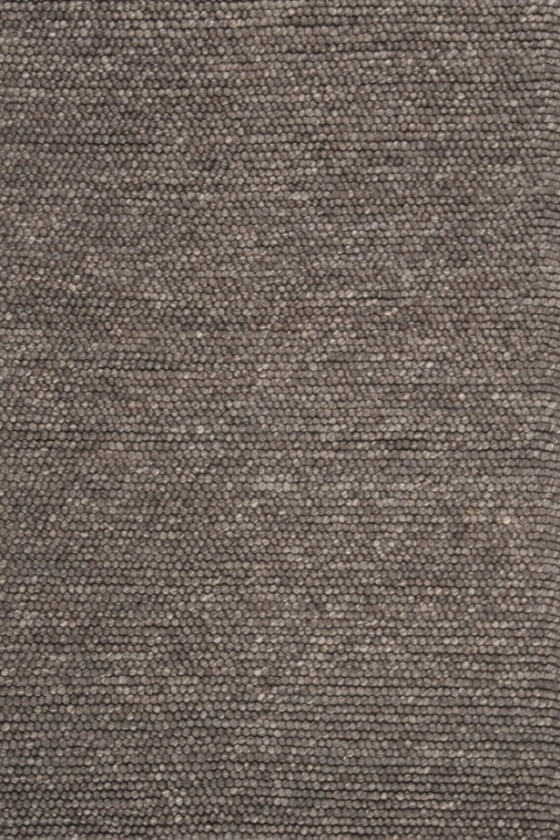 Pebbles Brown Hand Woven Wool and Cotton Blend Rug