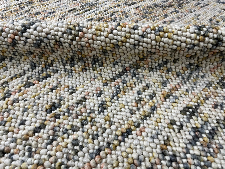 Pebbles Sienna Cloud Hand Woven Wool Rug