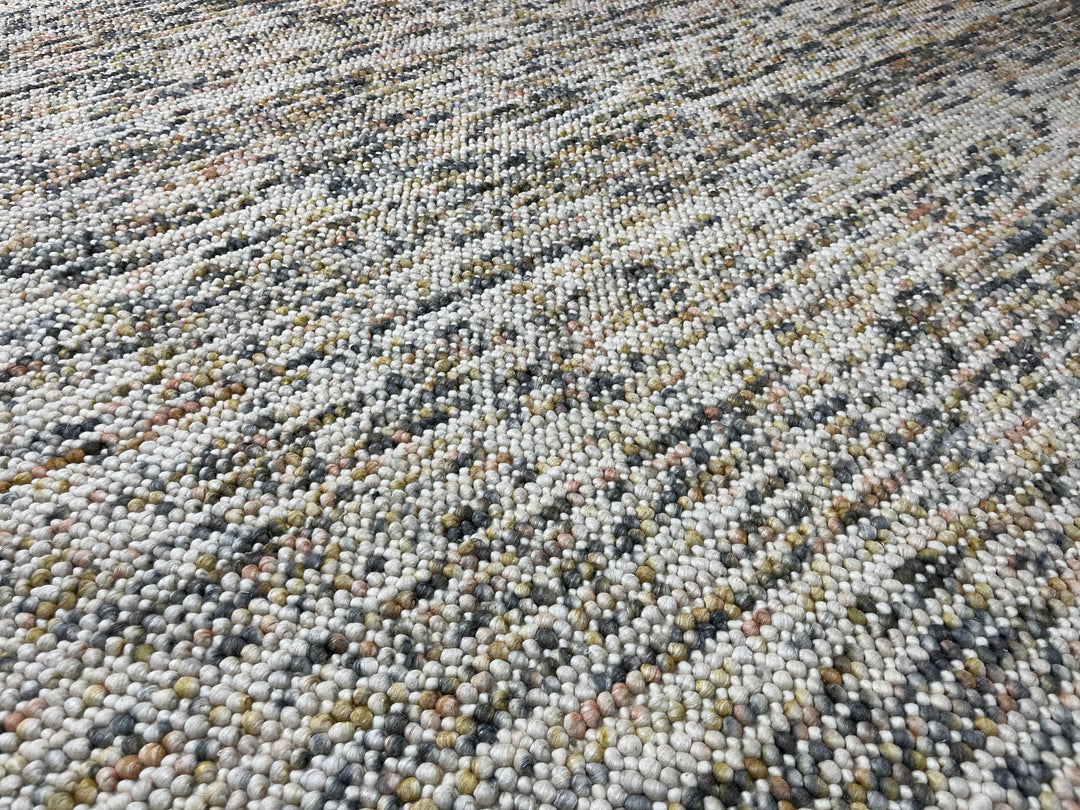 Pebbles Sienna Cloud Hand Woven Wool Rug