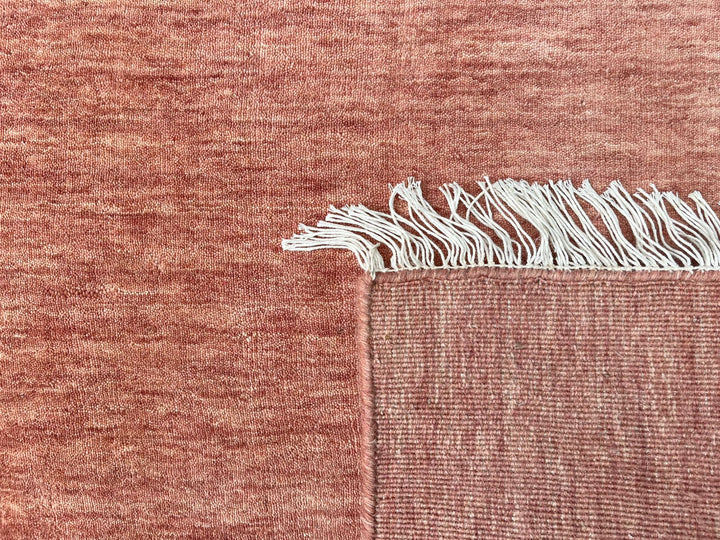 Dazzle Rose Color Handloom Knotted Rug 100% Pure Wool