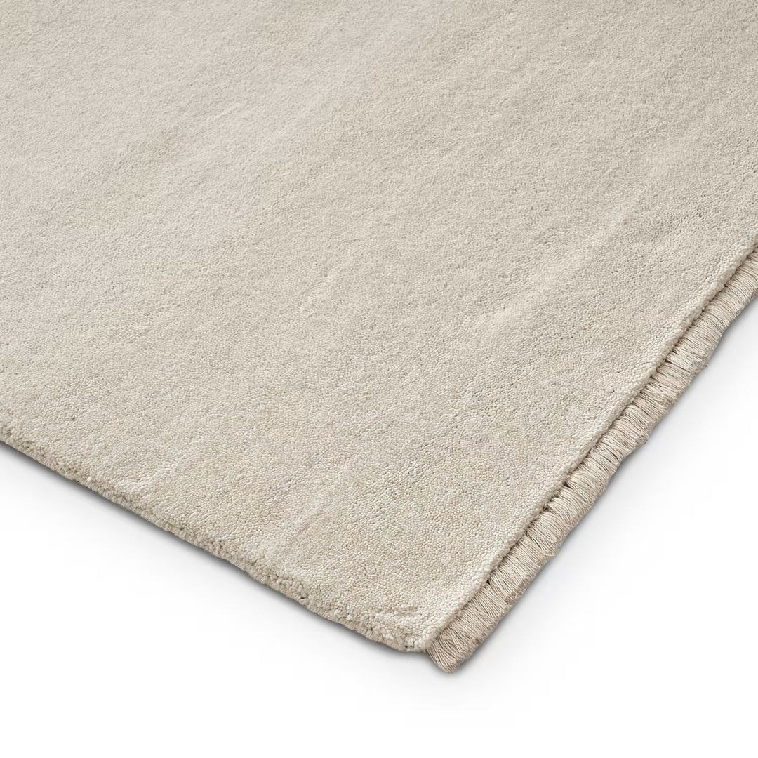 Veloura Ivory Color Handloom Knotted Rug 100% Pure Wool