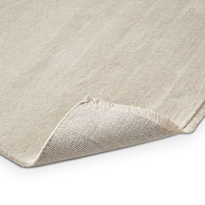 Veloura Ivory Color Handloom Knotted Rug 100% Pure Wool