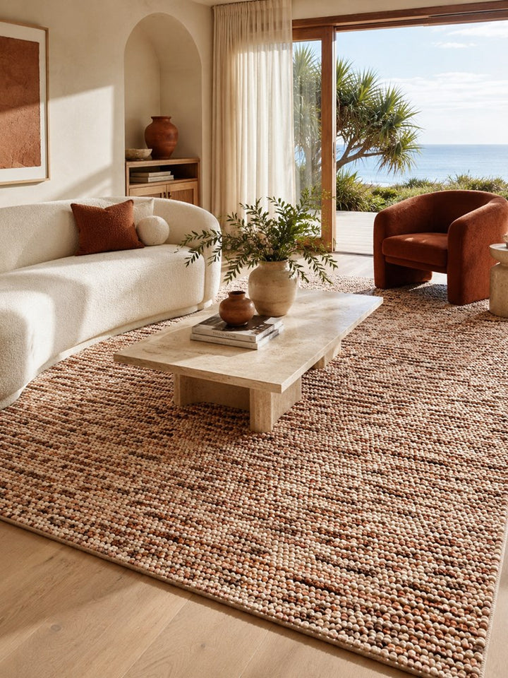 OVATION - COPPER Hand Woven 80% Wool and 20% Cotton