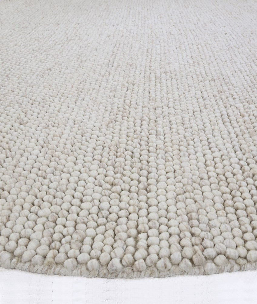 Nirvana Chalk Hand Woven Wool Rug