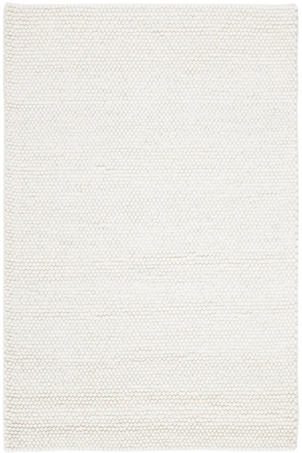 Pebbles White Hand Woven Wool Rug