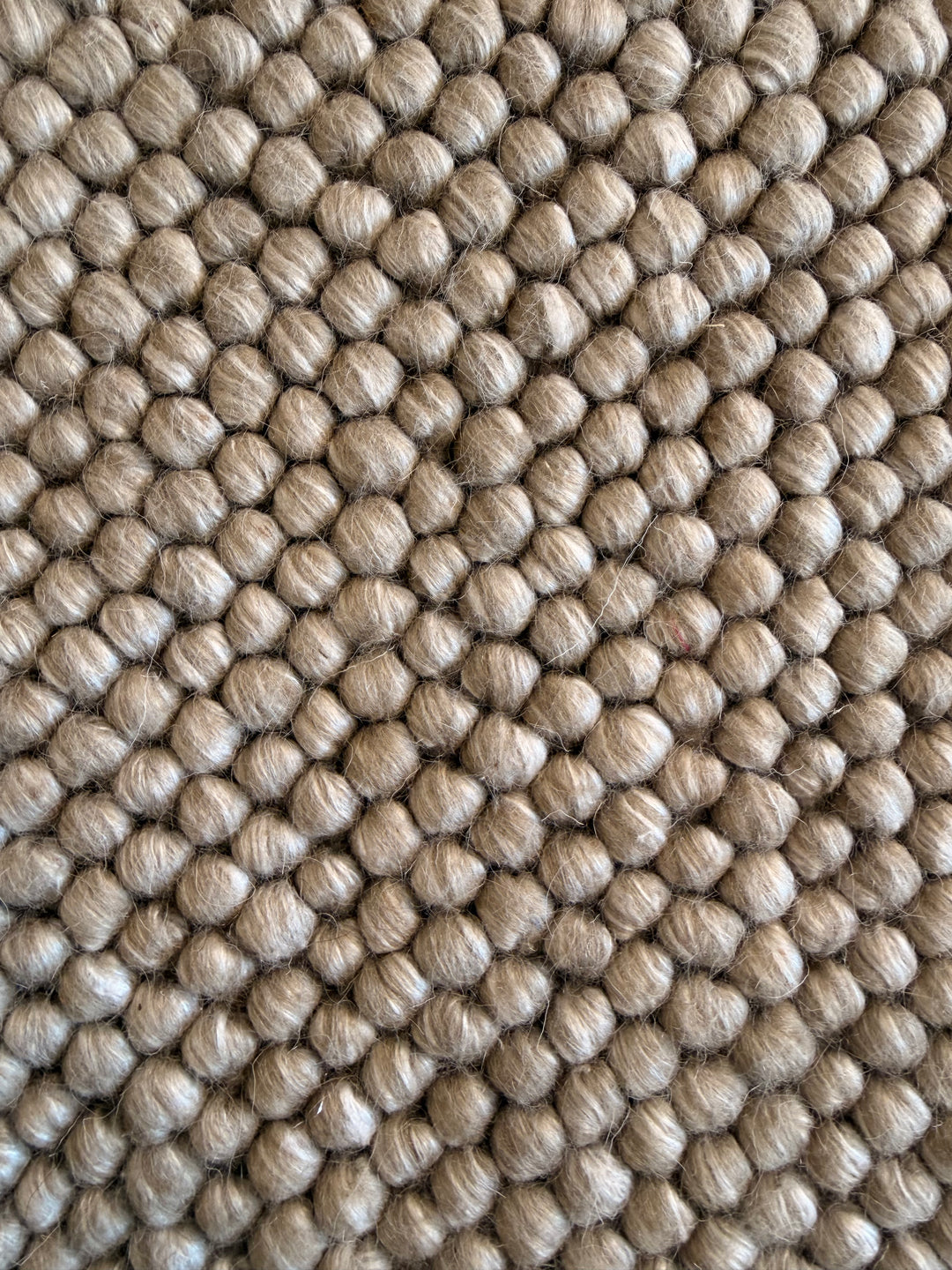 Pebbles Soft Olive and Ivory Color Hand-Woven Wool Rug