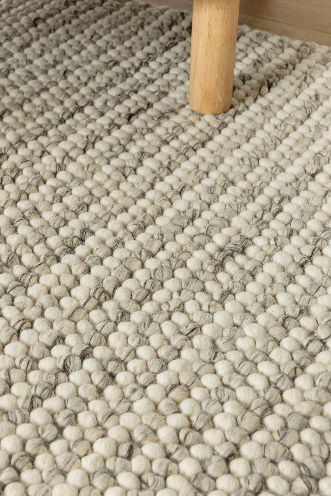 OVATION - QUARTZ Hand Woven Wool Rug