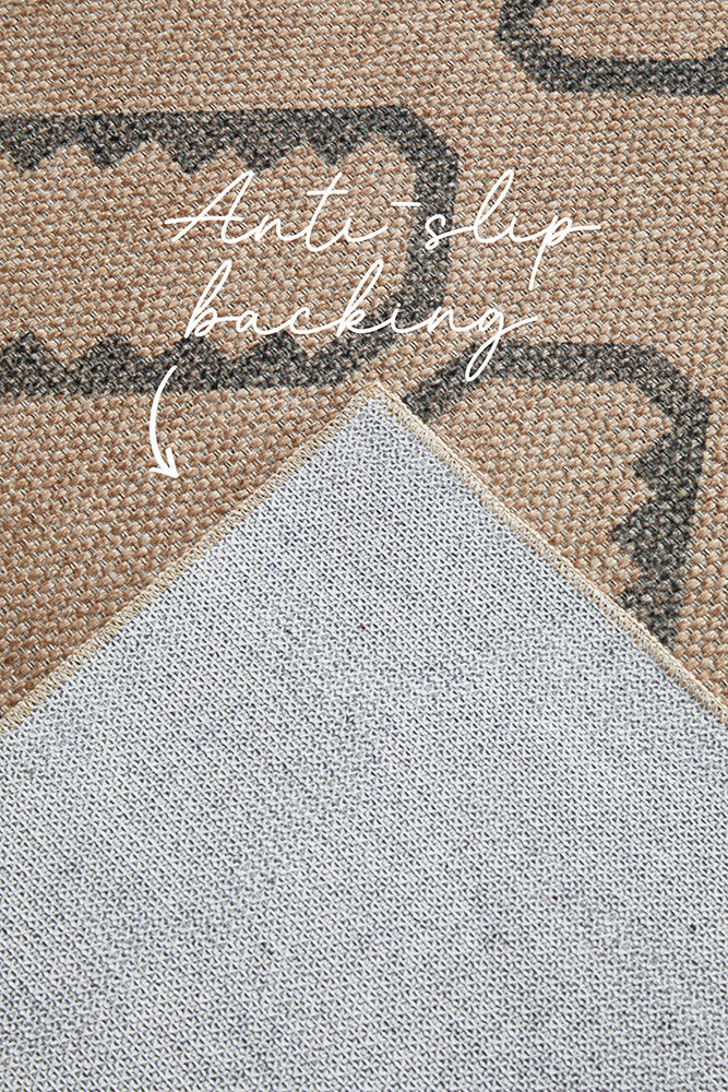 Solar Firuz Natural Washable Rug